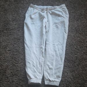 Cozy White Jogger Pants